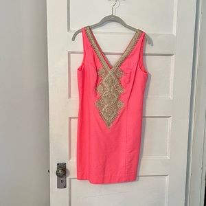 Lilly Pulitzer Women’s Junie Shift Dress, coral reef, size 6